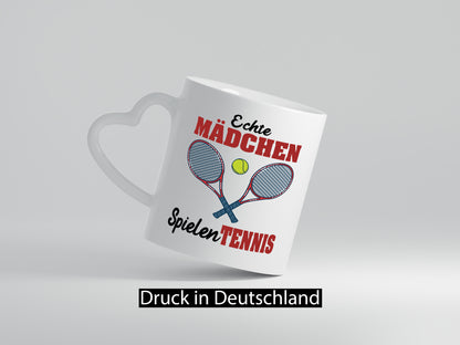 Echte Mädchen Spielen Tennis | Sport Geschenkidee Humor Tasse