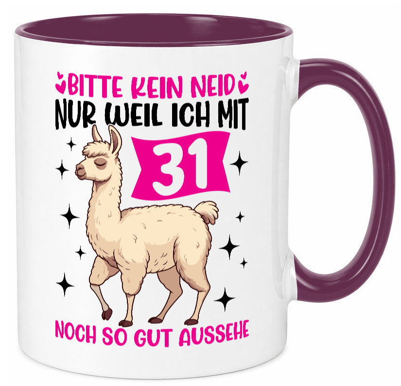 31. Geburtstag | 31 Jahre Lama gut aussehen lustiger Spruch Geschenk