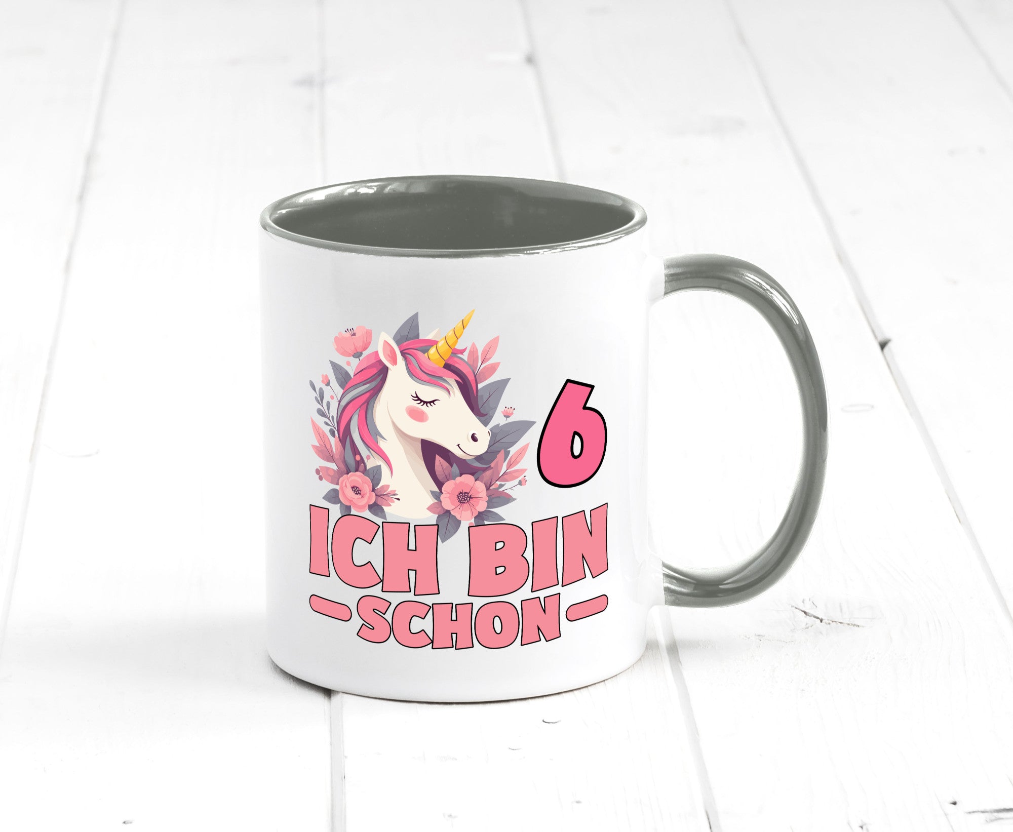 6. Geburtstag | 6 Jahre Einhorn bin schon Mädchen Geschenk Geschenkidee