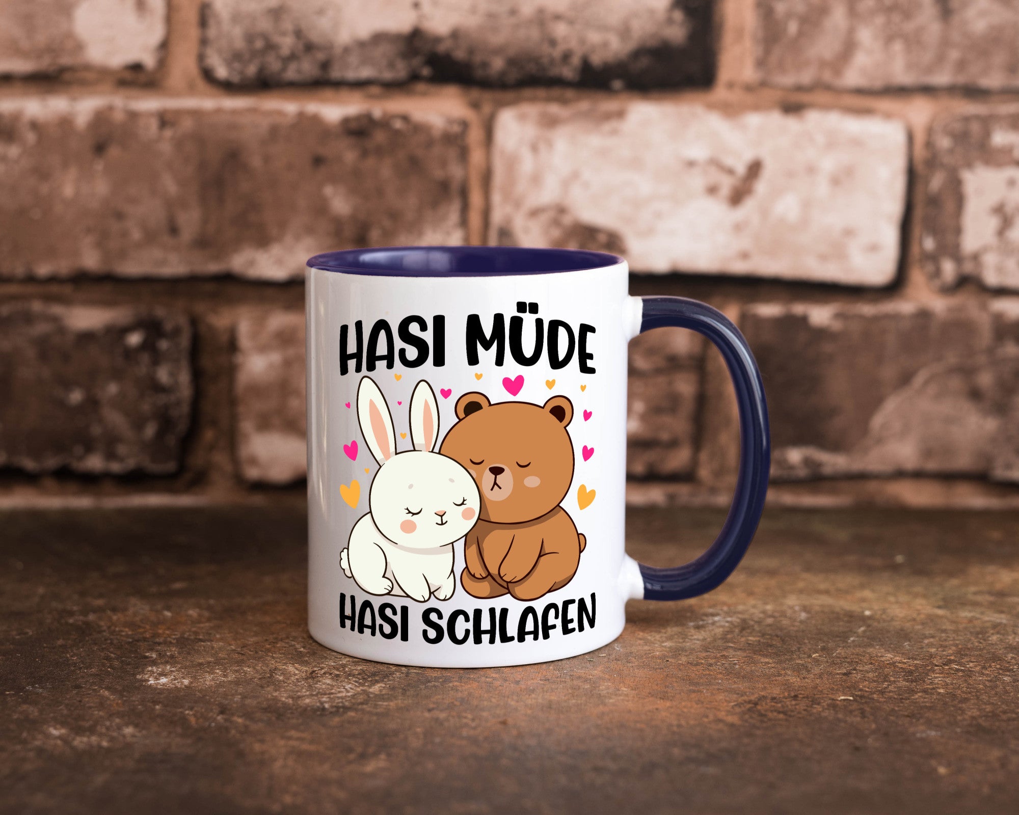 Hasi Müde | schlafen Kaninchen Häschen v2 lustiger Spruch Geschenk Humor