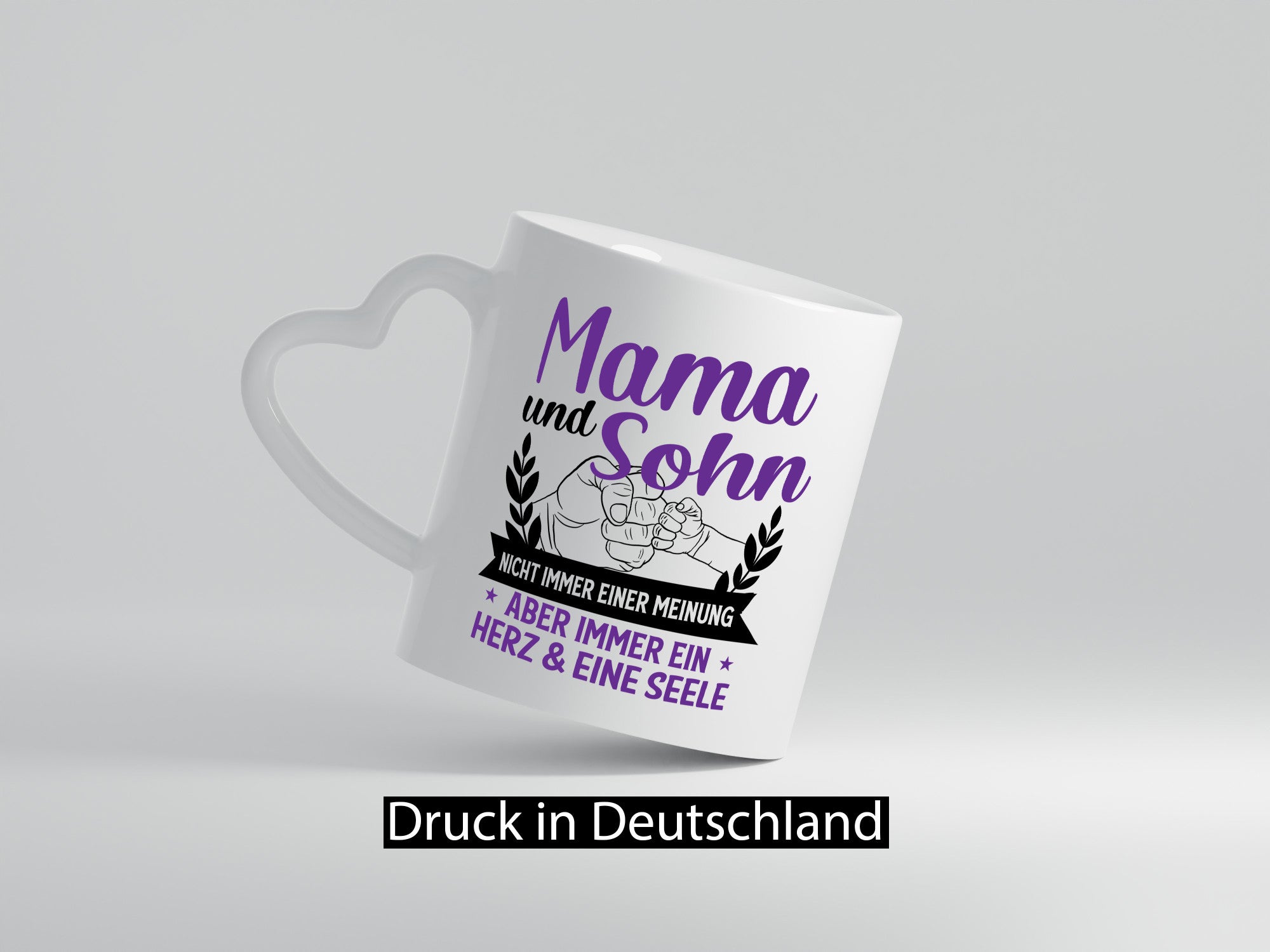 Mom and Son, Heart &amp; Soul | Fists Certificate Funny Family Gift Idea