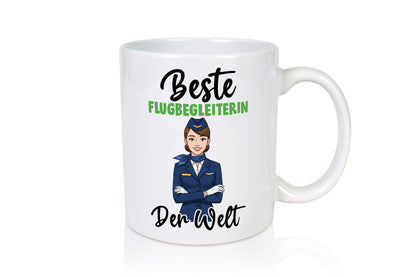 Beste Flugbegleiterin | Stewardess Flughafen v2 lustiger Spruch Geschenk Humor