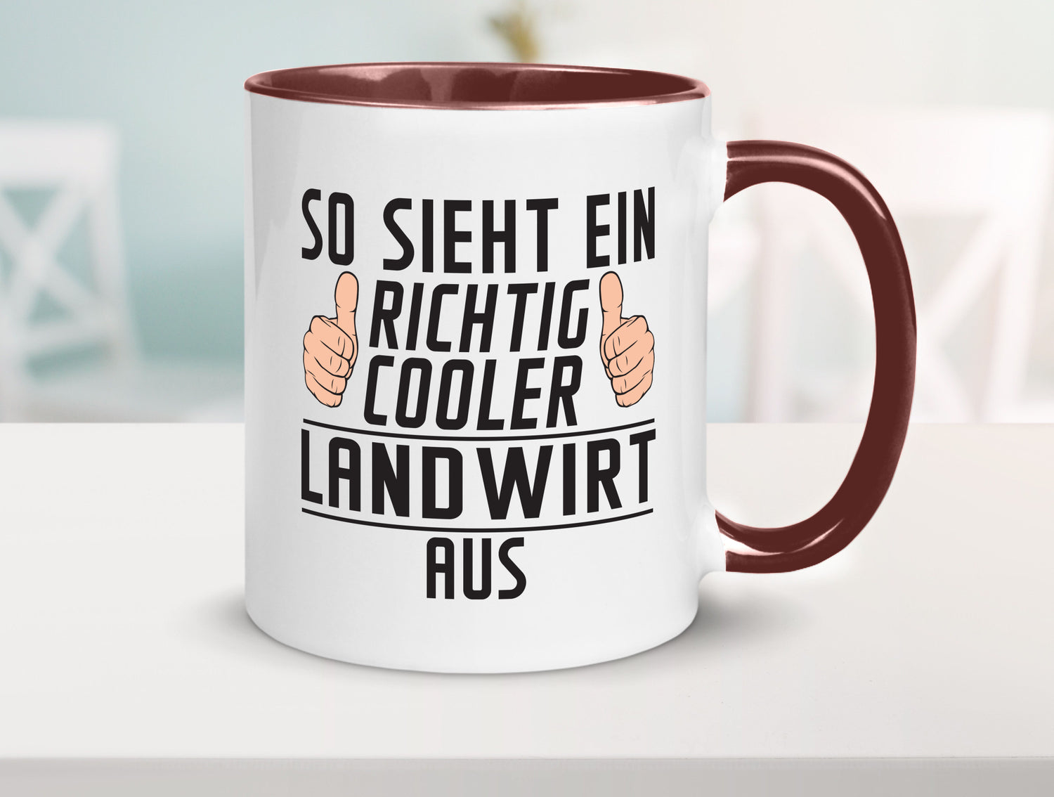 Richtig Cooler Landwirt | Bauer Landwirtschaft lustig Humor Geschenkidee Tasse