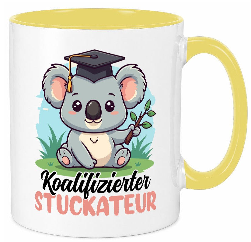 Koalifizierter Stuckateur | Innenausbau Beruf Geschenk Arbeit Kollegen Büro Tasse