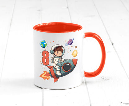 8. Geburtstag | 8 Jahre Astronaut Weltraum Humor Geschenkidee Tasse
