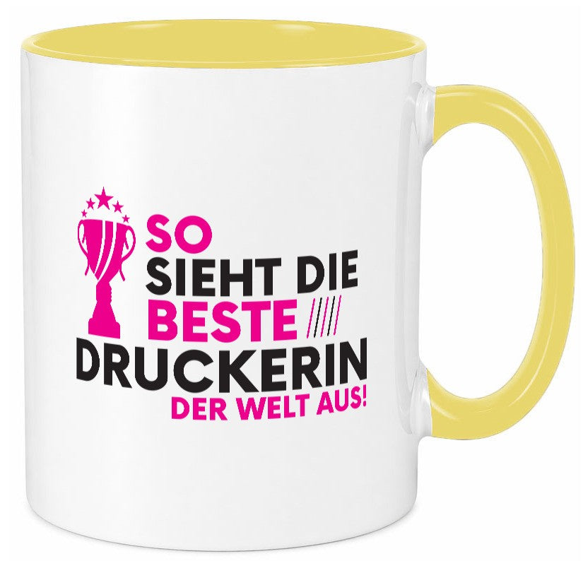 Die Weltbeste Druckerin | Druckerei Print Medien Geschenkidee Humor Tasse
