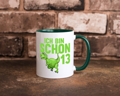 13. Geburtstag | 13 Jahre Dino Dinosaurier Humor Geschenkidee Tasse
