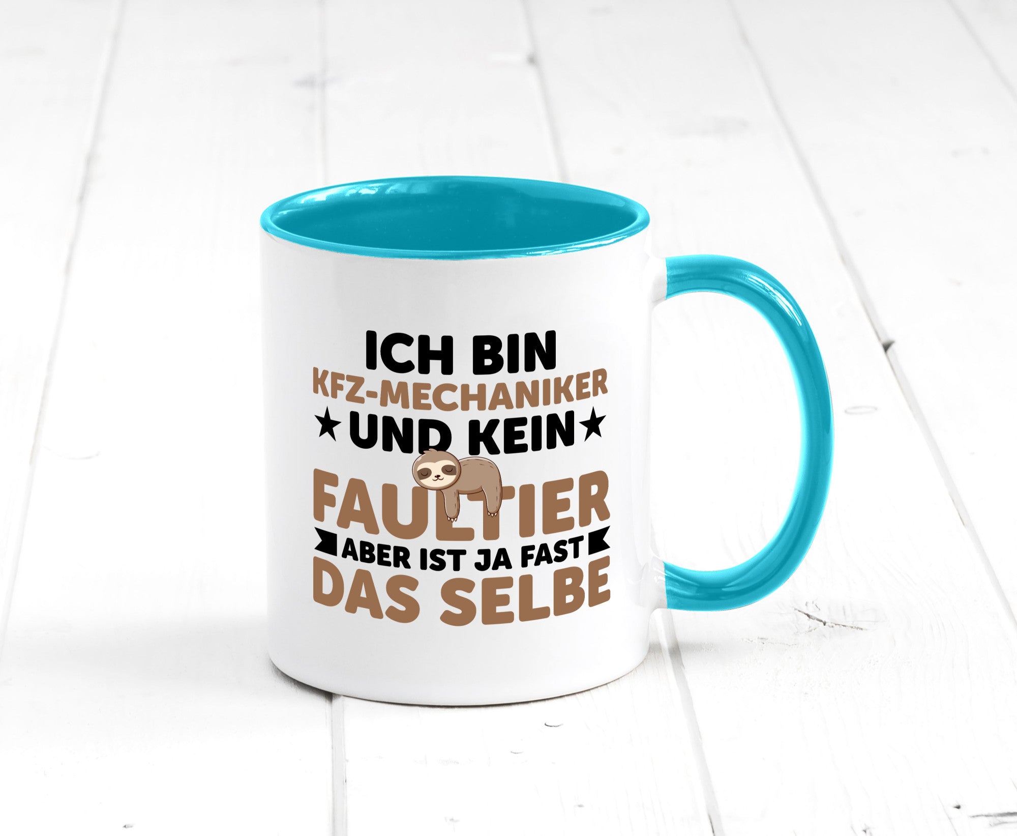 Ich bin kein Faultier: KFZ-Mechaniker | Werkstatt Geschenkidee Tierliebhaber