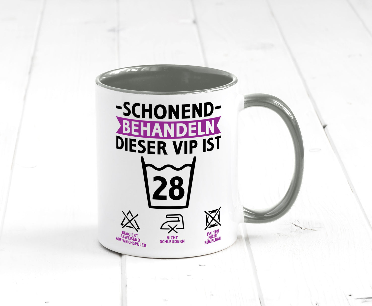 28 Geburtstag | schonend behandeln Jahre Humor Geschenkidee Tasse
