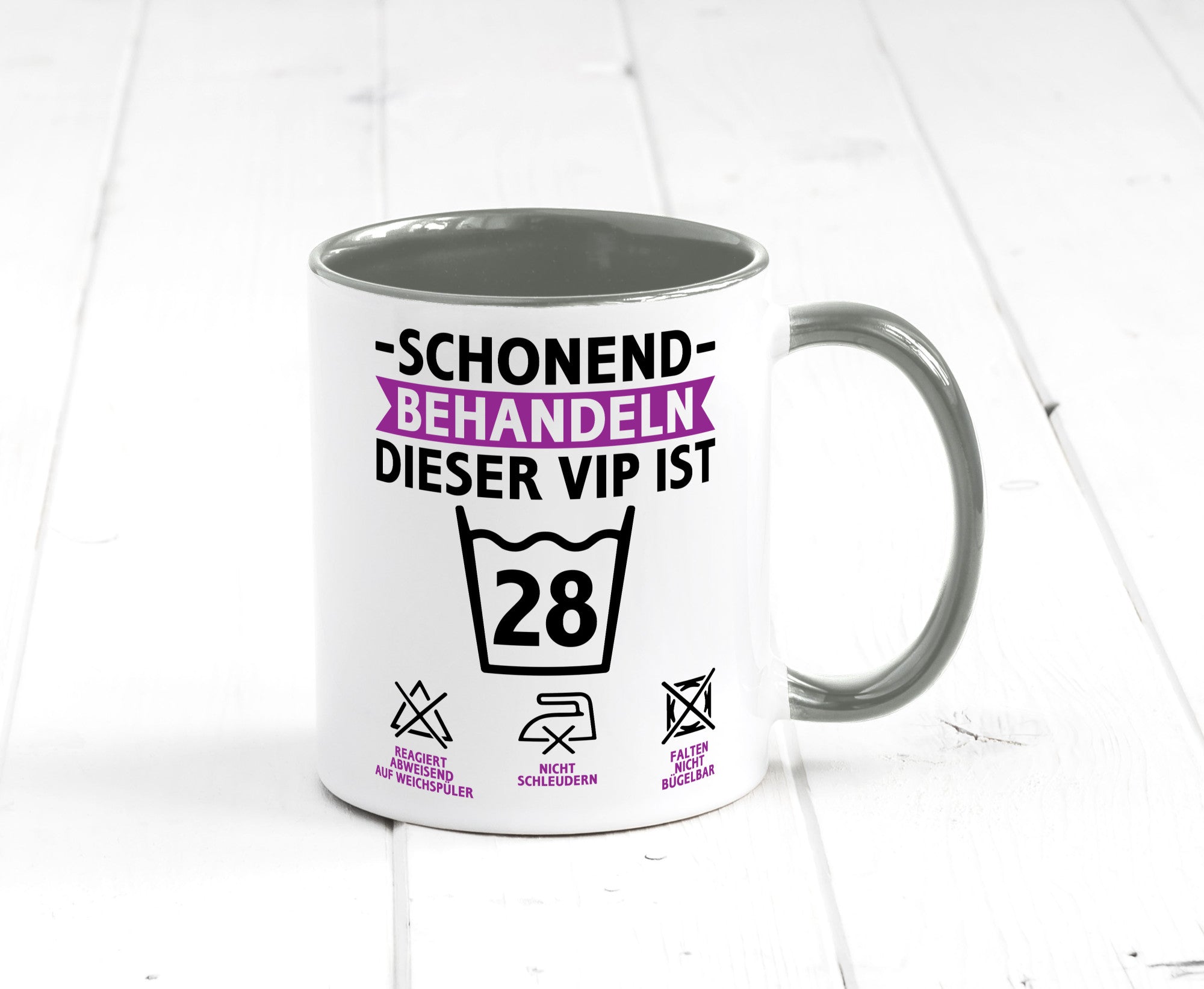 28 Geburtstag | schonend behandeln Jahre Humor Geschenkidee Tasse