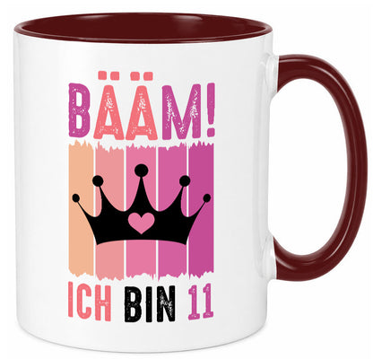 11. Geburtstag | 11 Jahre Bääm ich bin Krone Humor Geschenkidee Tasse