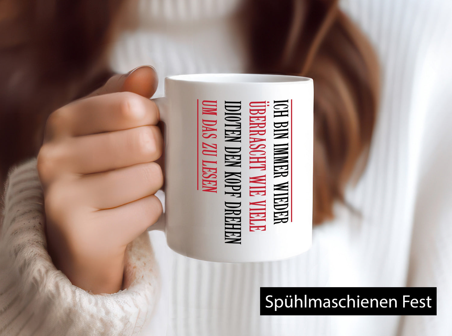 Überrascht wie viele Idioten Kopf drehen | lustiger Spruch v2 Humor