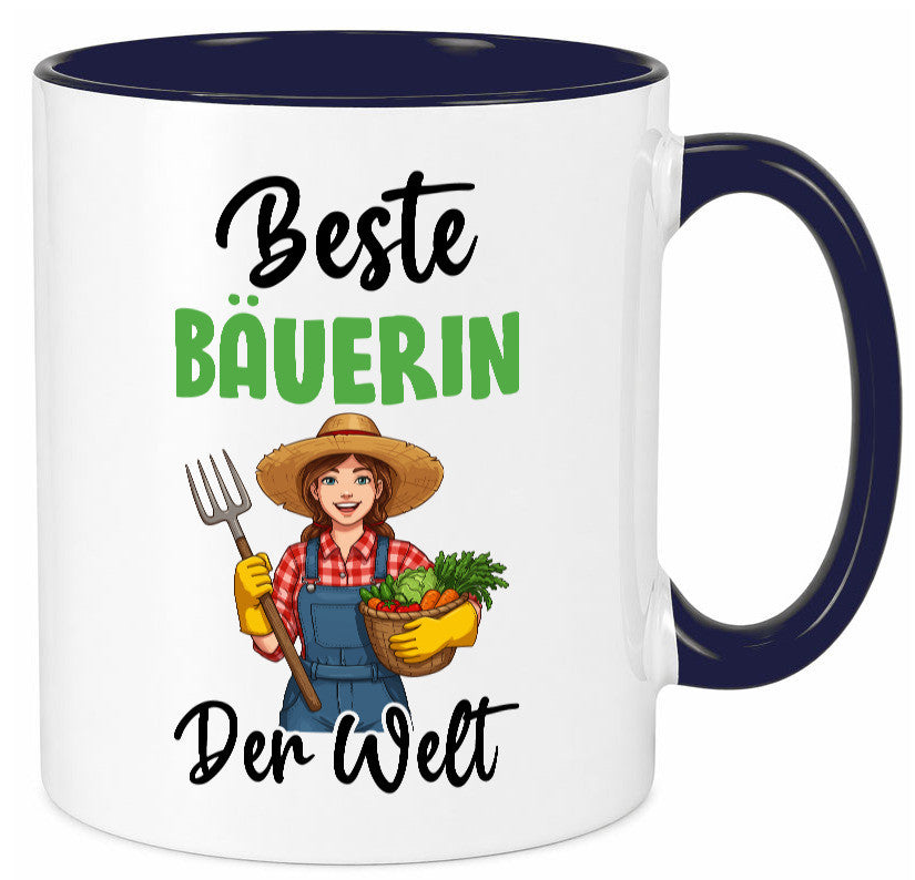 Beste Bäuerin | Bauernhof Landwirtschaft v2 Humor Geschenkidee Tasse