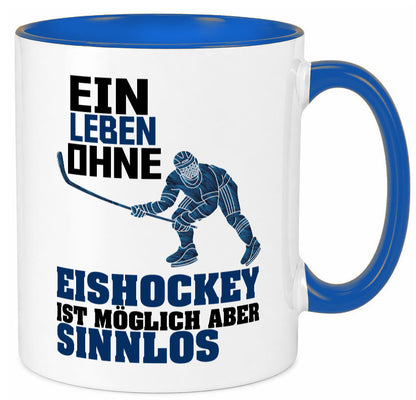 Eishockey | Eishockeyspieler Tasse Eishockeyfan lustiger Spruch Geschenk Humor