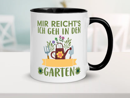 Ich geh in den Garten | Gärtner Tasse Gartenarbeit Humor Arbeit Kollegen Büro
