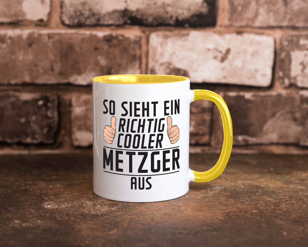 Richtig Cooler Metzger | Fleischer Metzgerei Geschenk Humor Geschenkidee Tasse
