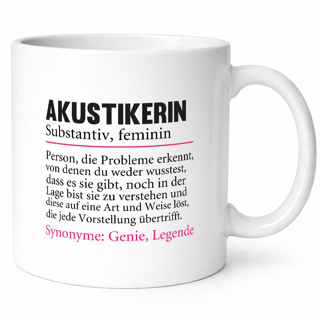 Akustikerin | Spruch Akustik Hörgeräteakustik lustiger Geschenk Humor