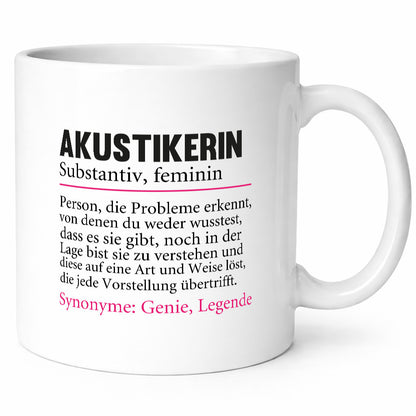 Akustikerin | Spruch Akustik Hörgeräteakustik lustiger Geschenk Humor