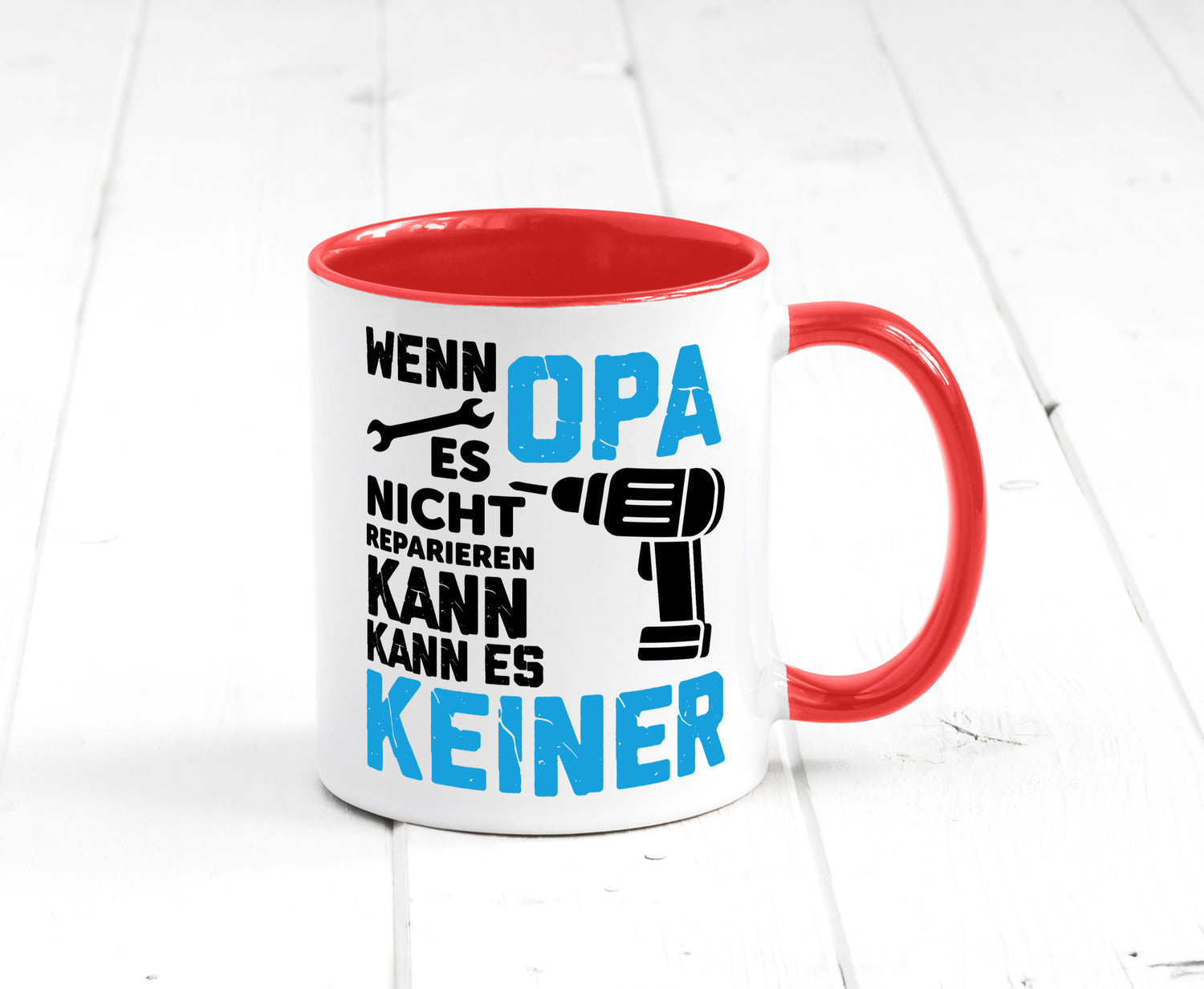 Wenn opa es nicht Reparieren kann | für alles Geschenkidee Familie Humor Tasse