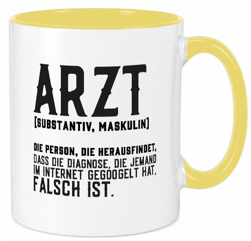 Arzt | Beschreibung Definition Diagnose Klinik Geschenk Humor Geschenkidee Tasse