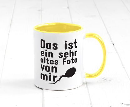 Sehr altes Foto von mir | lustige Tasse Männer Humor Geschenk Geschenkidee