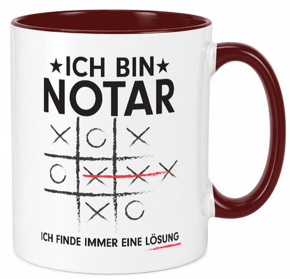 Löse Probleme: Notar | Jurist lustiger Spruch Geschenk Humor Geschenkidee Tasse