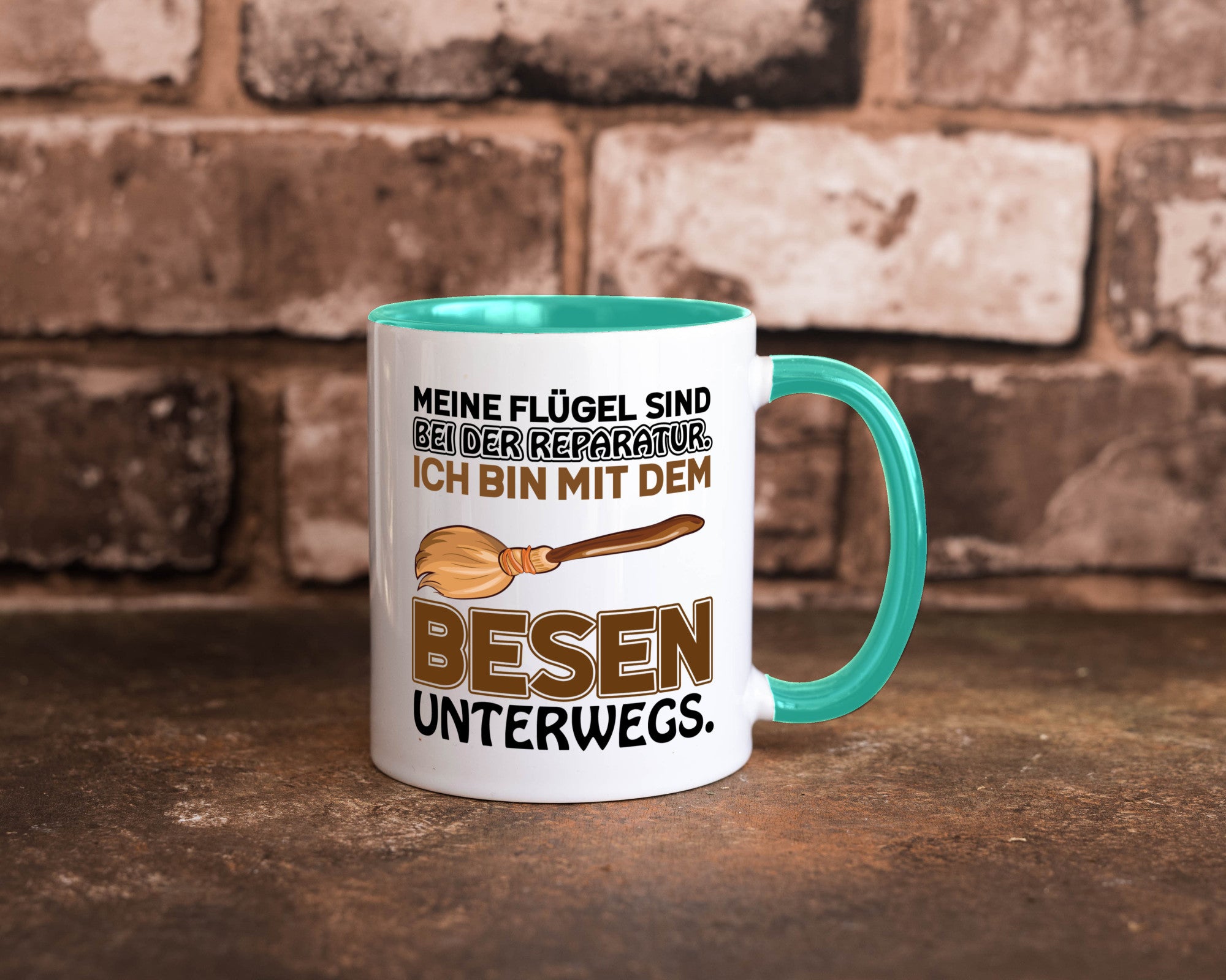 Flügel Reperatur lustig Humor Geschenkidee Geschenk Tasse