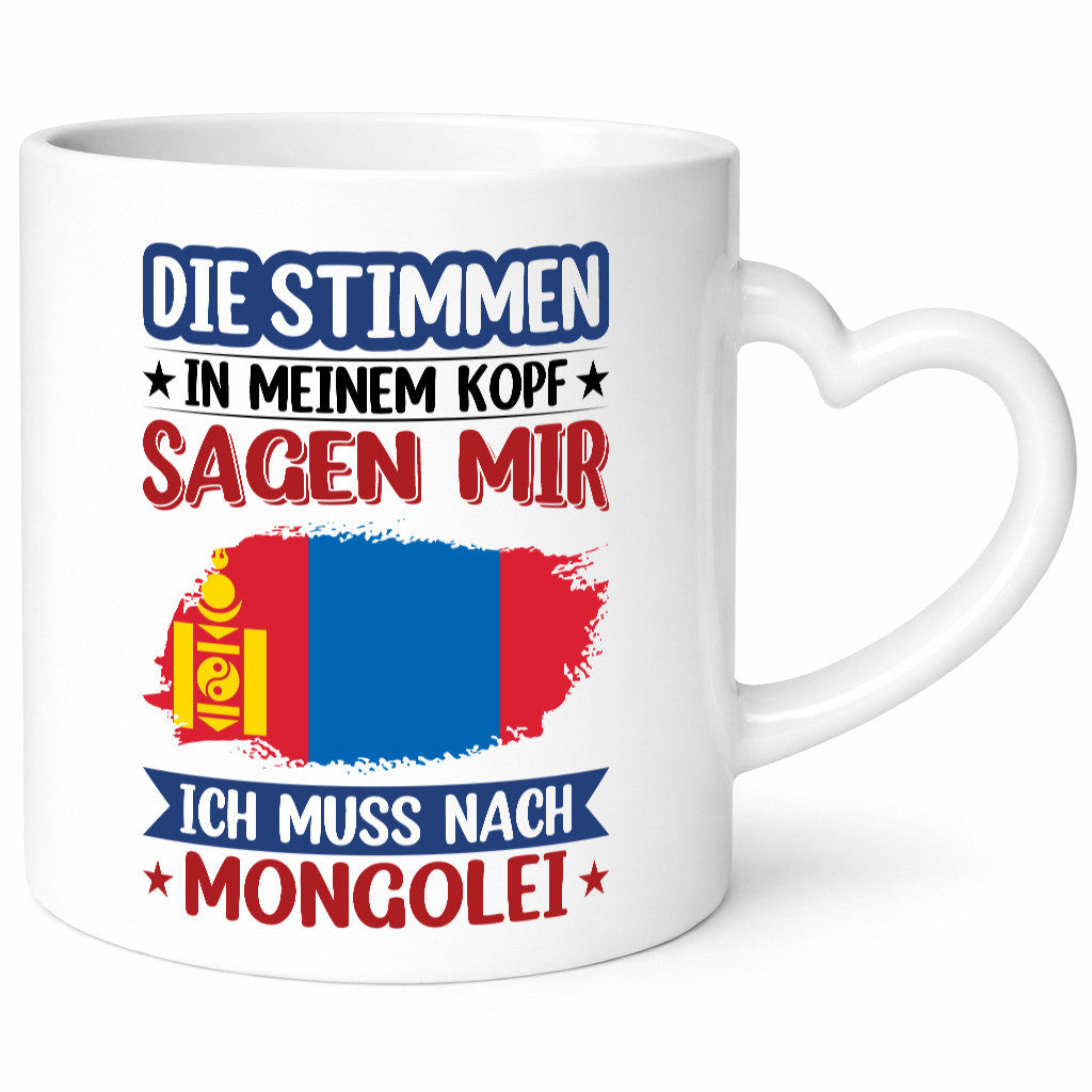 Mongolei | Urlaub Stimmen in meinem Kopf Traumland Geschenk Humor Geschenkidee