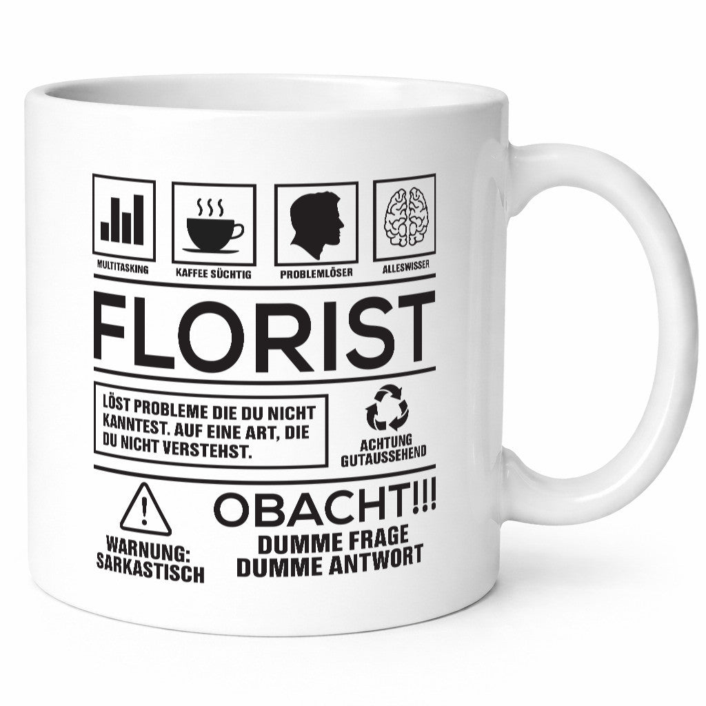 Achtung Probleme Florist | Blumen Verkäufer Geschenk Humor Geschenkidee