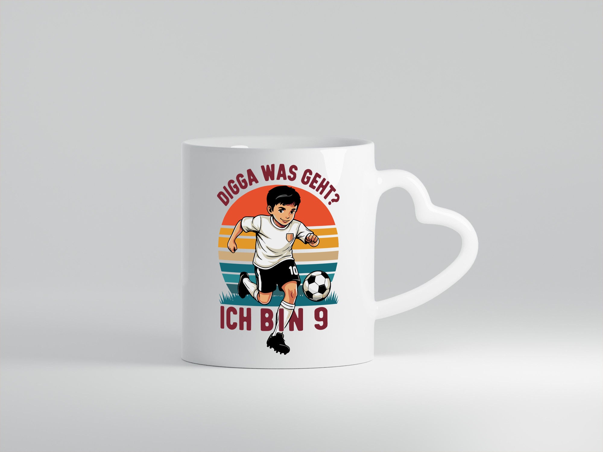 9 Geburtstag | Jahre Digga was geht ab Fußball lustig Geschenkidee Geschenk