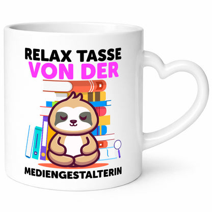 Relax Tasse: Mediengestalterin | Medien Geschenk Humor Geschenkidee lustiger