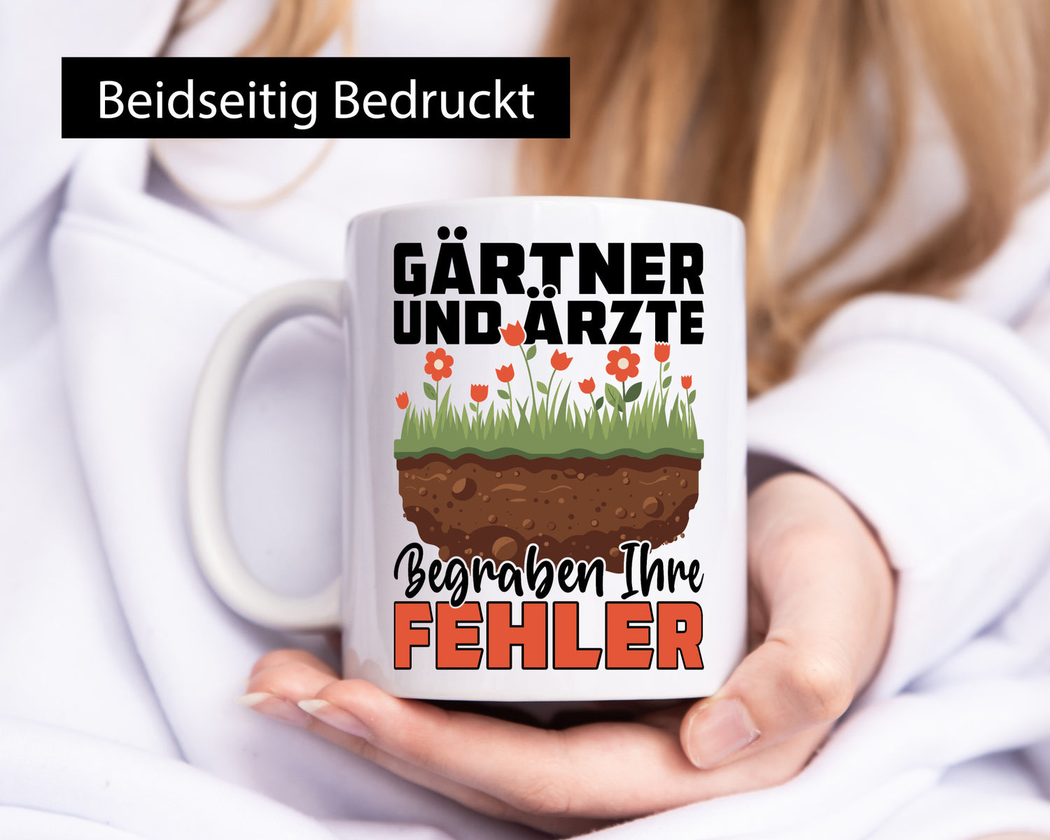 Gärtner und Ärzte begraben ihre probleme | Humor Geschenkidee Tasse