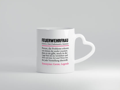 Feuerwehrfrau | Spruch Beruf Feuerwehr lustig Humor Arbeit Kollegen Büro