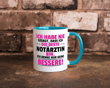 Die Beste Notärztin | Ärztin Humor Geschenkidee Tasse