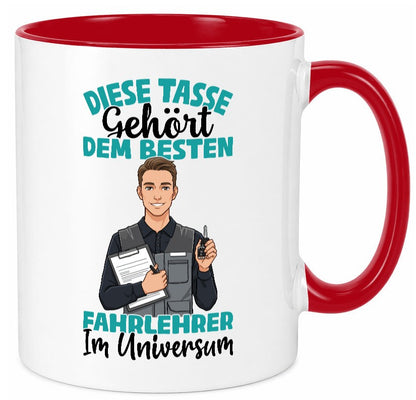 Im Universum: Fahrlehrer | Fahrschule lustig Humor Geschenkidee Geschenk Tasse