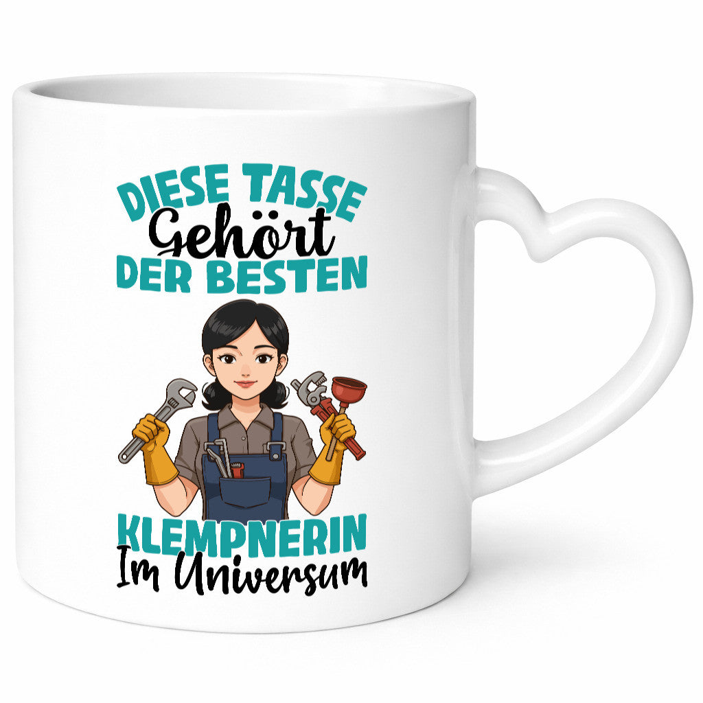 Im Universum: Klempnerin | Klempnerinnen lustiger Spruch Geschenk Humor