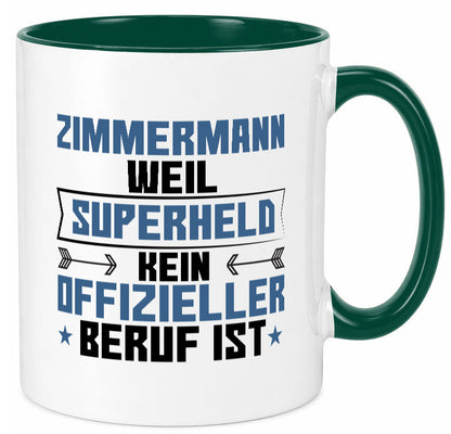 Superheld Zimmermann | Handwerker Holzbau Geschenk Humor Geschenkidee lustiger