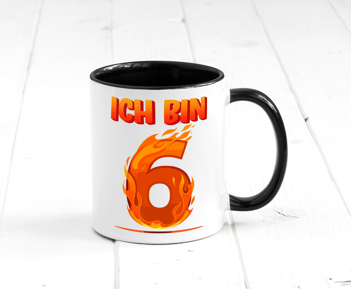 6. Geburtstag | 6 Jahre Drache lustig Geschenkidee Geschenk Tasse