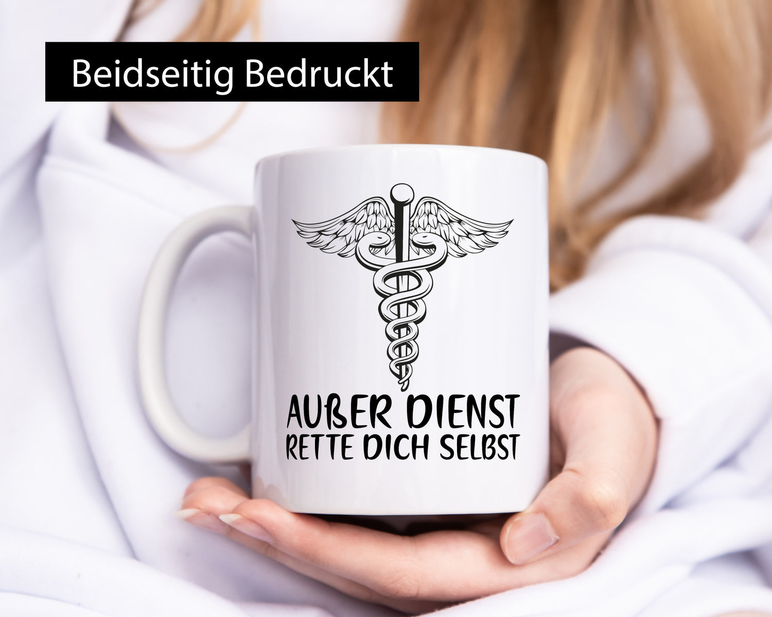 Außer Dienst | Sanitäter Rettung Rettungsdienst Puls Geschenkidee Humor Tasse