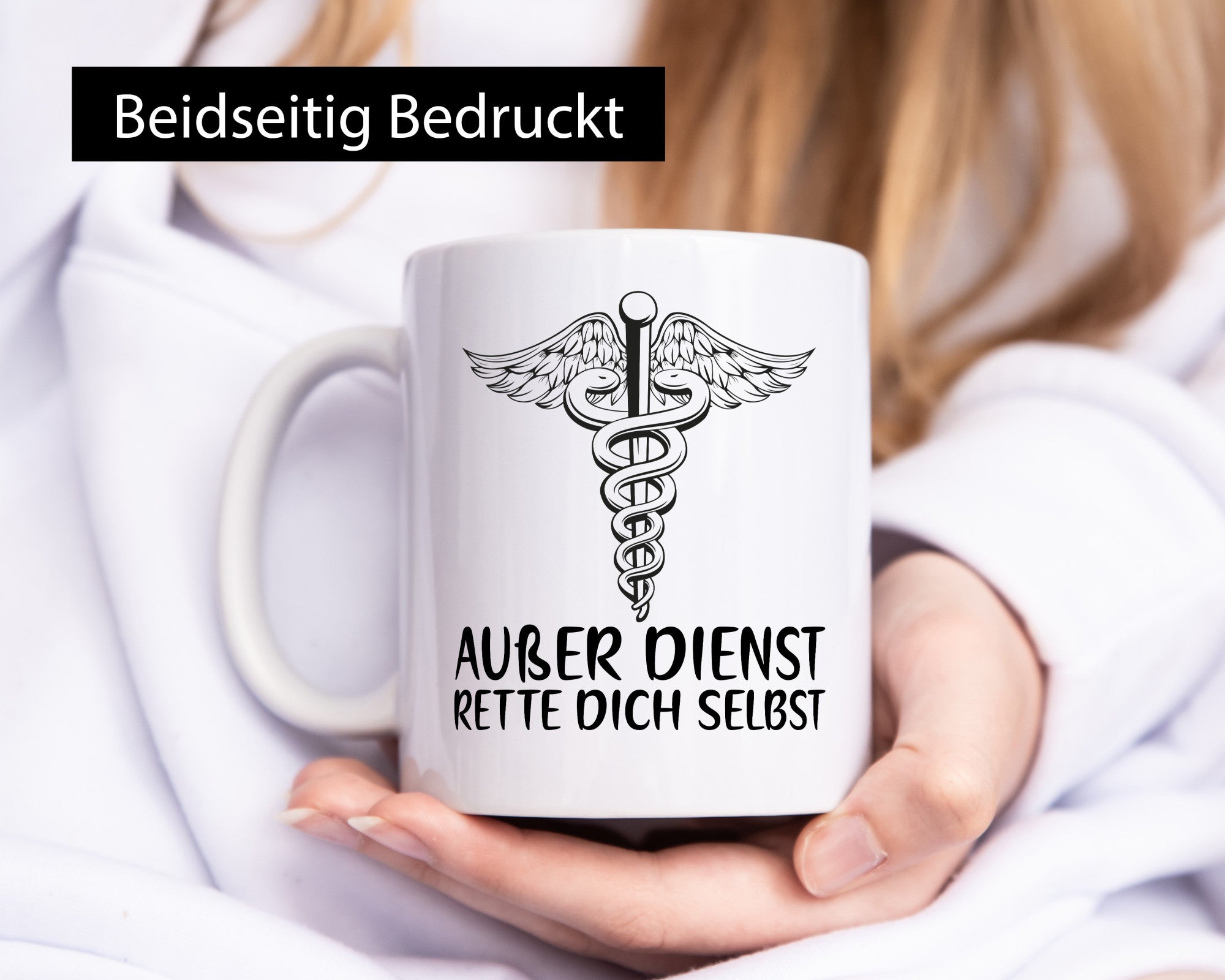 Außer Dienst | Sanitäter Rettung Rettungsdienst Puls Geschenkidee Humor Tasse