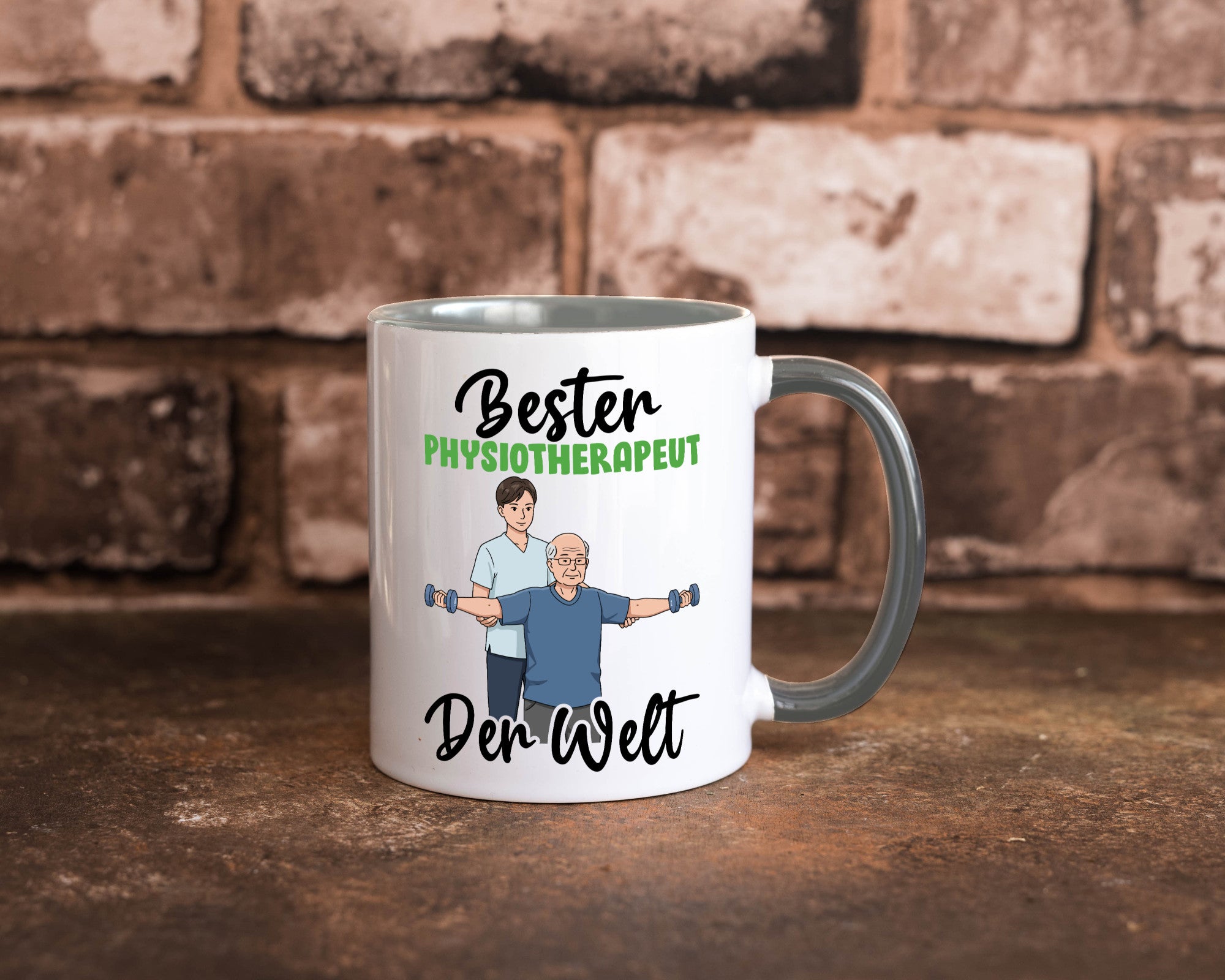 Bester Physiotherapeut v3 Geschenk Humor Geschenkidee lustiger Spruch Tasse