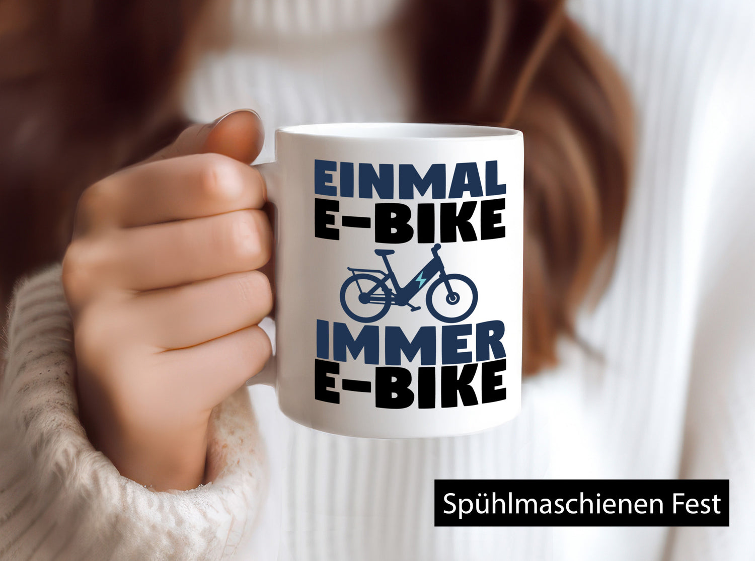 E-Bike Fahrer | Radfahrer Tasse Fahrrad Elektrorad lustiger Spruch Geschenk