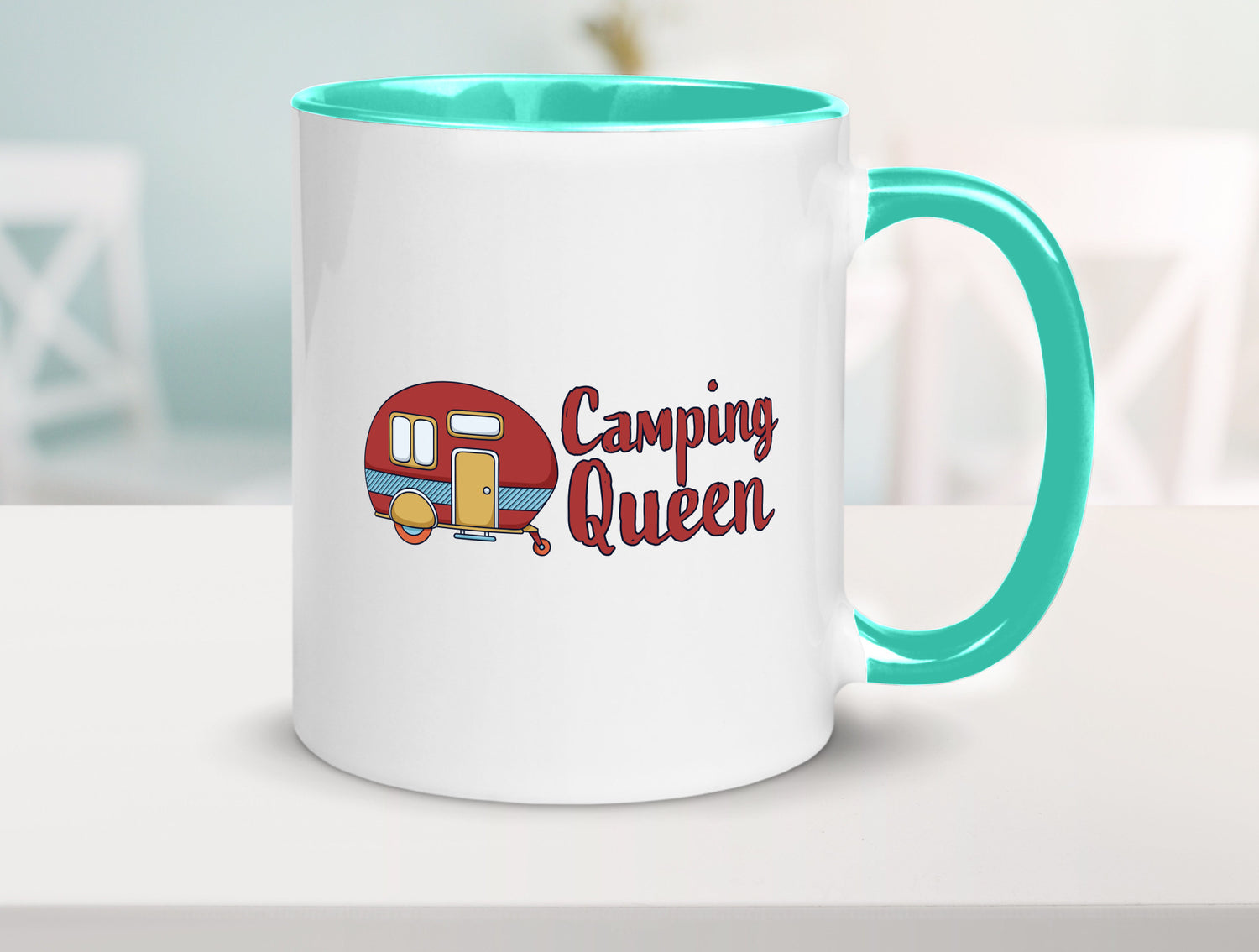 Camping Queen | Wohnanhänger Geschenk Humor Geschenkidee lustiger Spruch Tasse