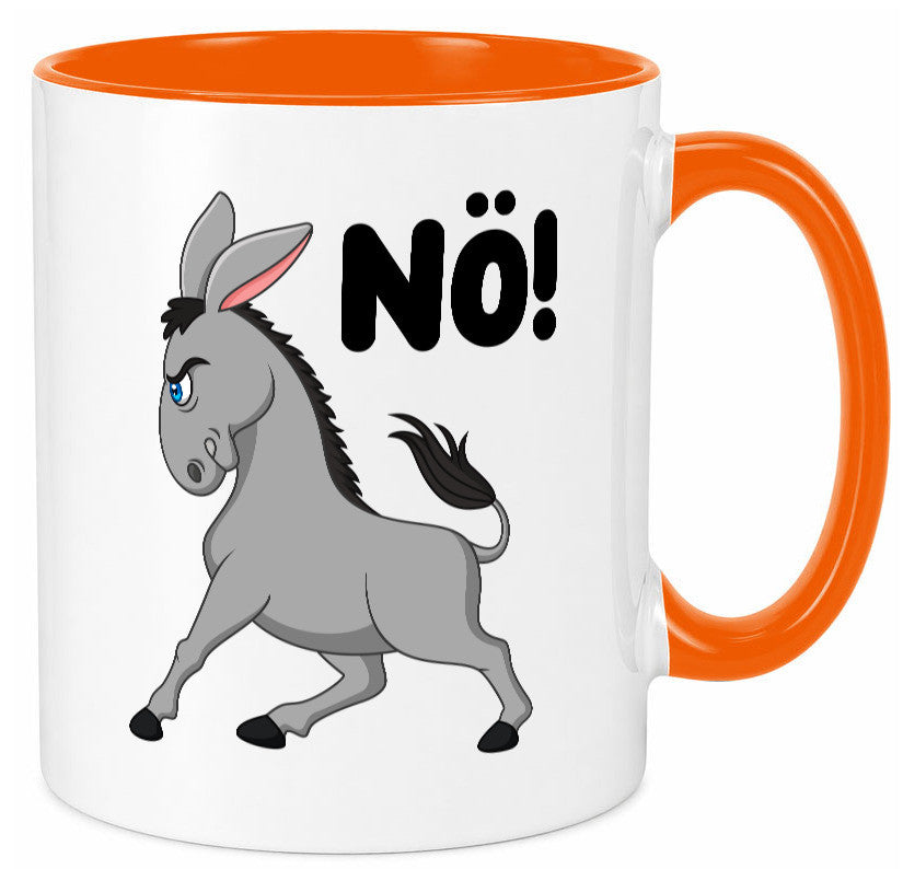 Nö | Sturer Esel hab kein bock lustig Humor Geschenkidee Geschenk Tasse