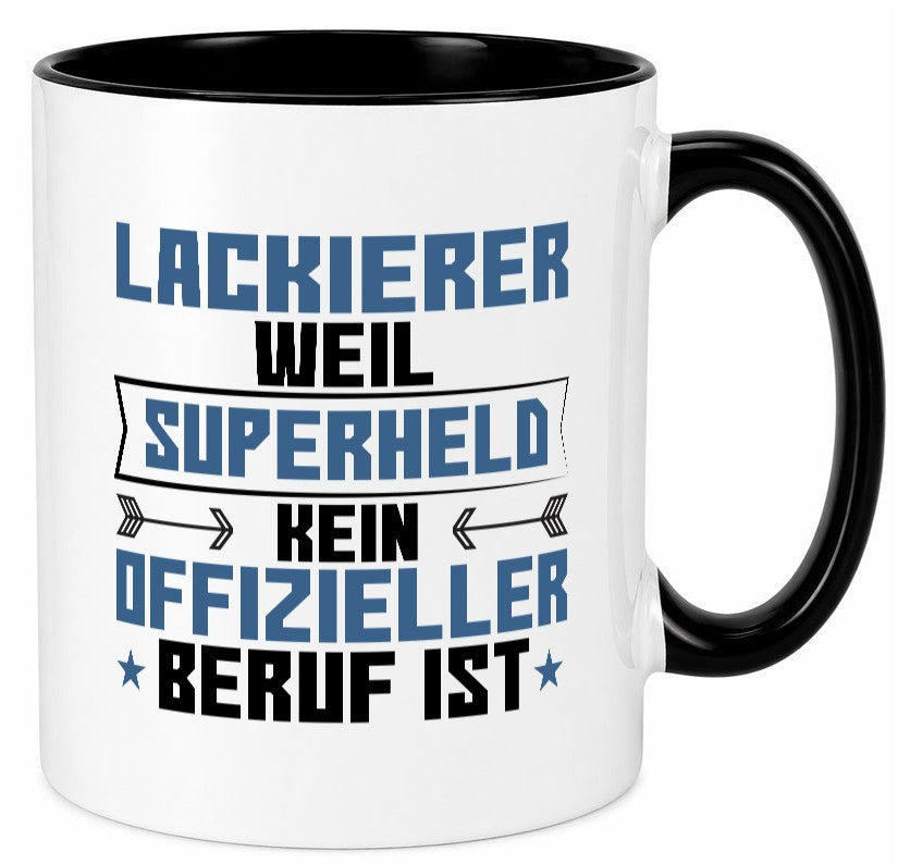 Superheld Lackierer | Definition lackieren lustig Humor Geschenkidee Geschenk Tasse