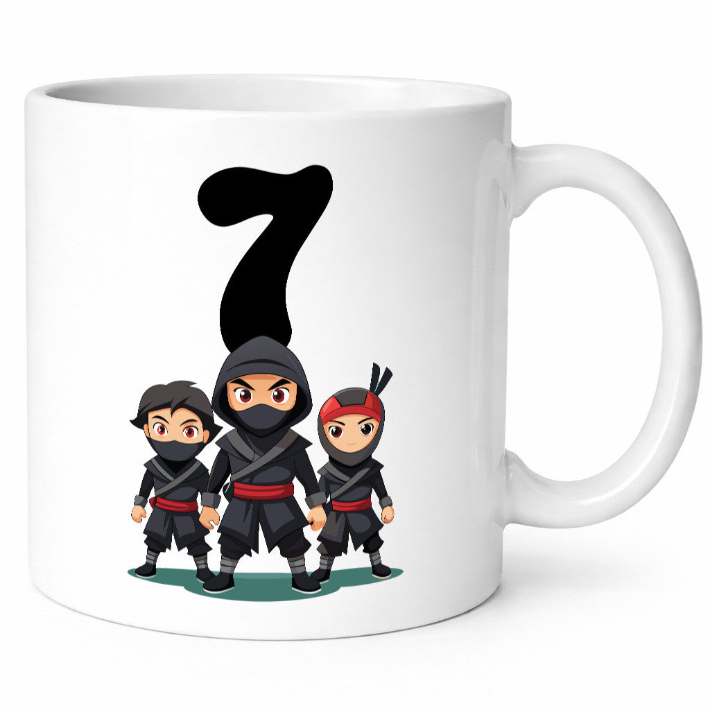 7. Geburtstag | 7 Jahre Ninja Geschenkidee Humor Tasse