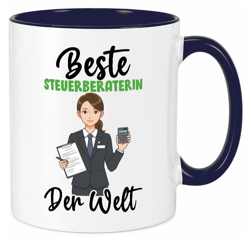 Beste Steuerberaterin | Steuer Beratung v2 Geschenkidee Humor Tasse