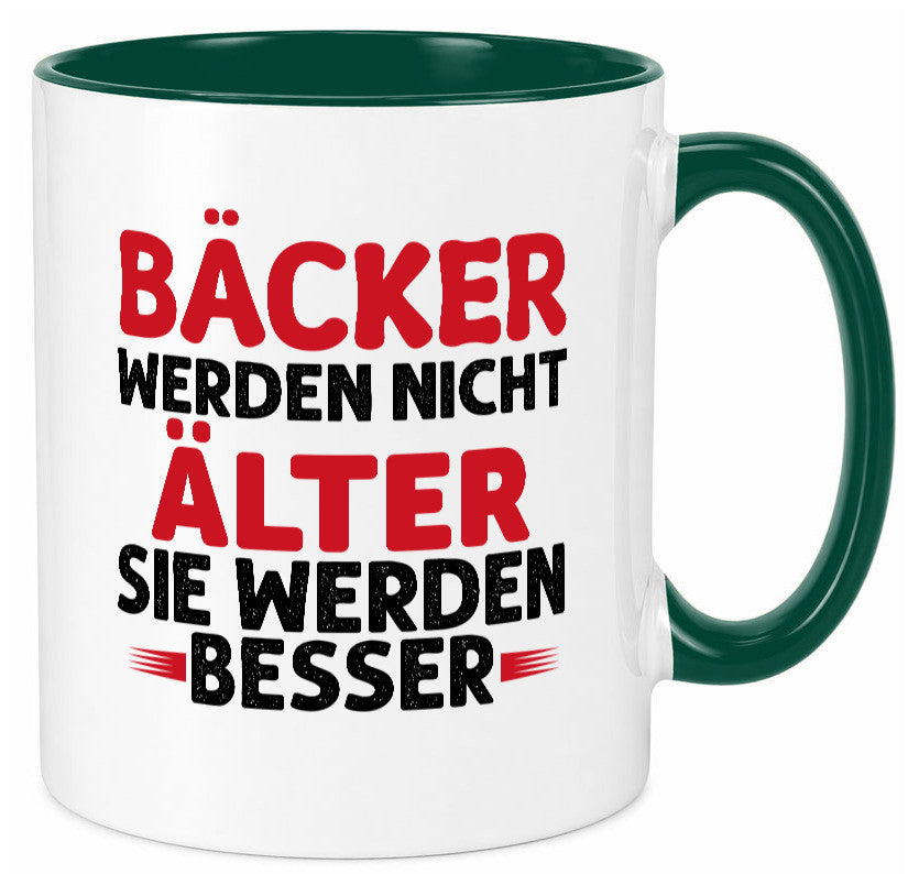 Bäcker werden nicht älter Sie besser lustig Humor Geschenkidee Geschenk Tasse