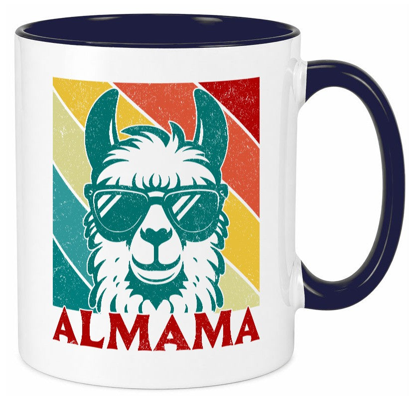 Almama | Lama Mutter Muttertag lustig Familie Geschenkidee Geschenk Tasse