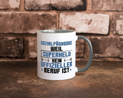 Superheld Sozialpädagoge | Pädagoge lustig Humor Geschenkidee Geschenk Tasse